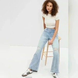 PROJECT GAP Low Rise Y2K Flare  Jeans with Washwell